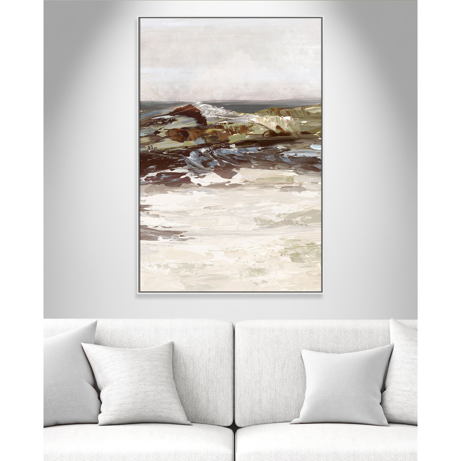 Stoney Peak Print by , White, 61.5" H x 41.5" W