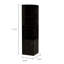 Armoire de coin, huit casiers à bouteilles, double porte, deux tablettes ouvertes-1355056800