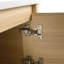 36'' Wall-Mounted Bathroom Vanity with White Ceramic Sink and Storage Shelves & 1-Soft-Close Door, KD-Packing, Plywood-131993858-131993859