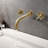 Wall Mounted Optional 2-handle Bathroom Faucet