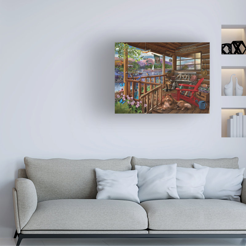 «Porch Life» par Bigelow, impression sur toile tendue, H 14 po x l 19 po x p 2 po