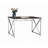 Office Workspace Desk MDF/Chrome In Brown