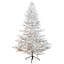 Arbre de Noël artificiel en flocage pré-éclairé pour jardin IPT - lumières DEL blanc chaud-109395154