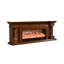 Chauffage de meuble télé autoportant en bois massif et en bois manufacturé Nut-Brown-118476407
