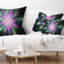 Coussin décoratif à imprimé abstrait vert