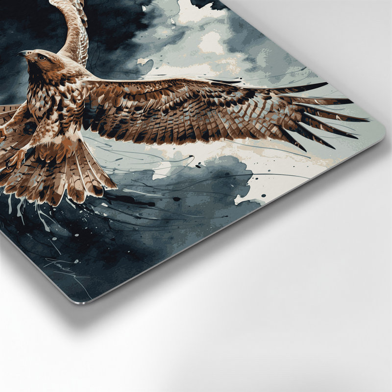 Art mural en métal oiseaux, H 11 po x l 14 po