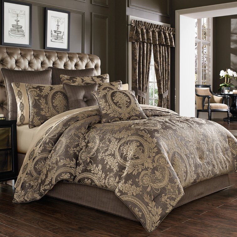 Louis Vuitton beige brown comforter set | Rosamiss Store