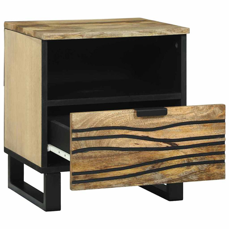 Bedside Cabinet With Drawer 40 X 33 X 46 Cm, Brown