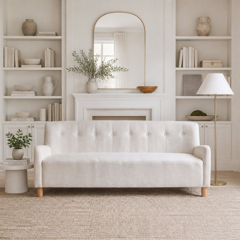 Canapé 3 places Modern Canapé rembourré Modern, Beige Linen