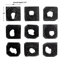 Benito Handmade Solid Suar Wood Abstract Wall Sculpture (Set of 9)