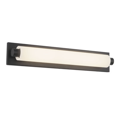 Charleston 24-in Black dimmable LED Bathroom Vanity Light