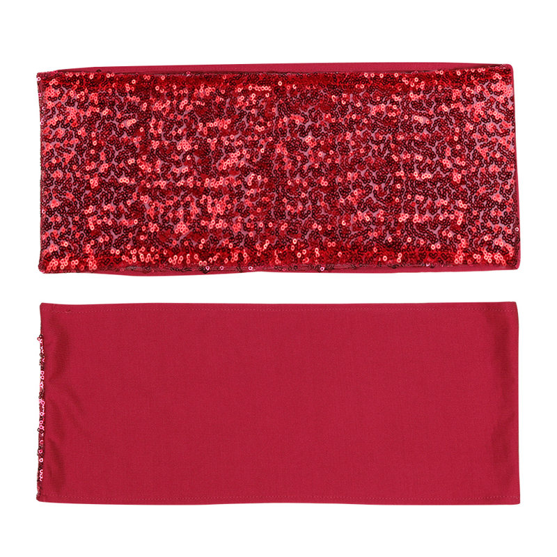 Toile de fond et enseignes Spandex Sequin, Rouge