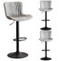 Tabourets de bar pivotants à hauteur réglable, tabourets de bar modernes en similicuir, tabouret de comptoir rembourré