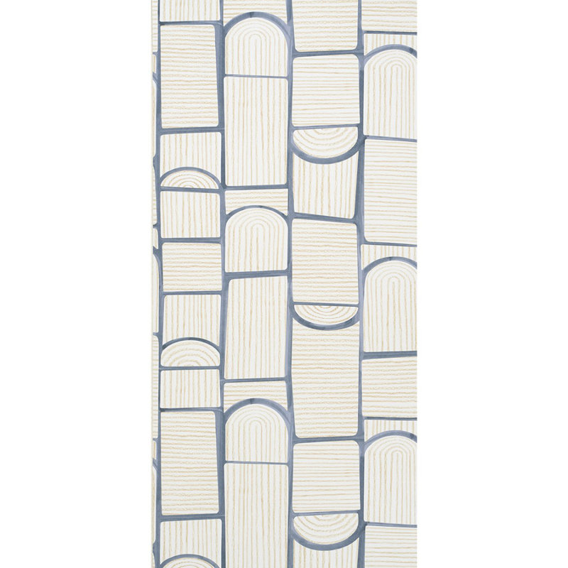 Papier peint Schumacher x Backdrop Bloomsbury, Ardoise