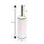 Capri Stainless Steel Toilet Brush Satin-1004287525