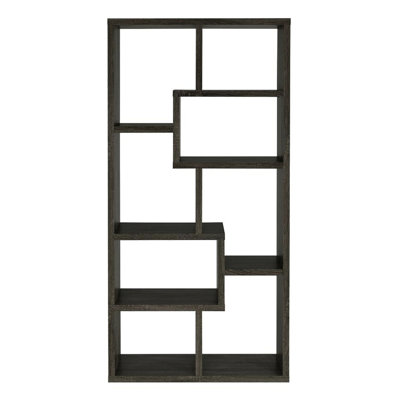 Bibliothèque patinée à 8 tablettes