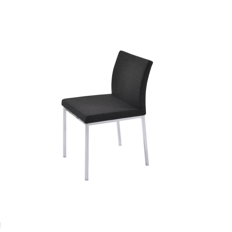 Chaise rembourrée Ellinger, Chrome