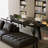 Black Rectangular Solid Wood Writing desk-1372483384