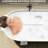63" Freestanding Soaking Bathtub, Glossy White, Solid Surface, Contemporary Bathroom Use, Overflow And Pop - Up Drain, Ergonomic Design For Back, Thermal Conductivity Tub, Engineered Stone, Decor,