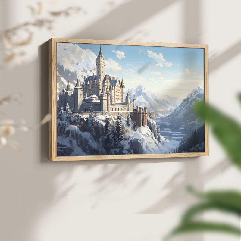 Paysage, série CVII, reproduction encadrée, Naturel, H 8 po x l 10 po