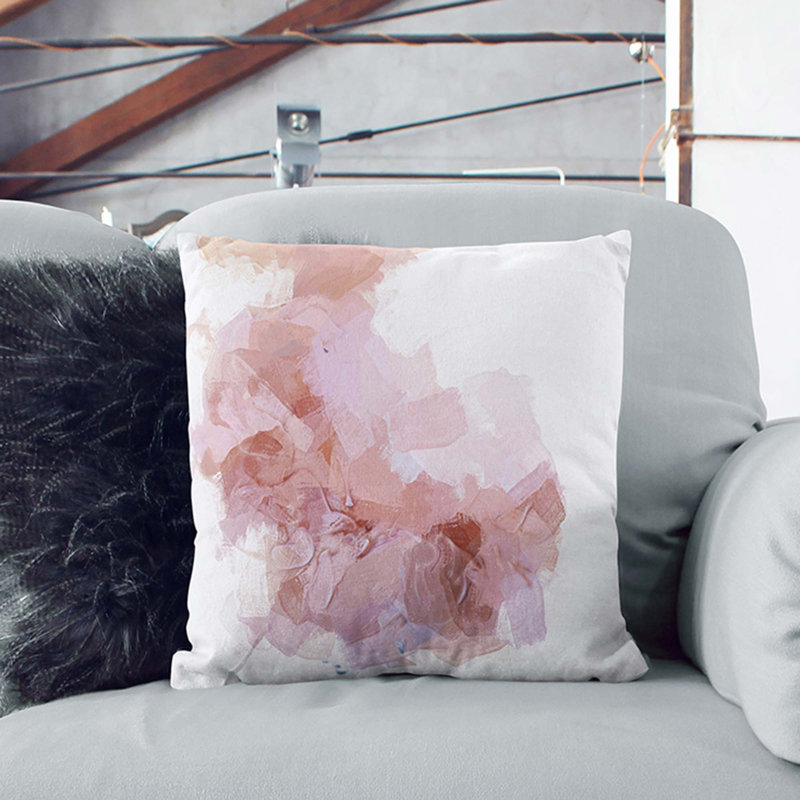 Square Cushion, 55cm H x 55cm W x 20cm D, White