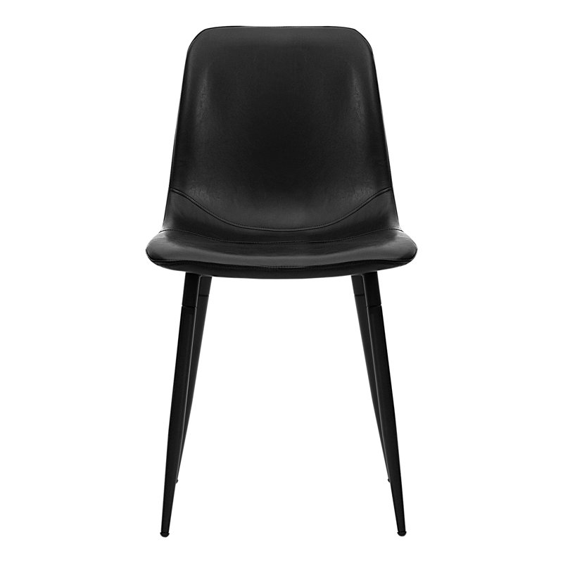 Chaise d'appoint noire Diyan