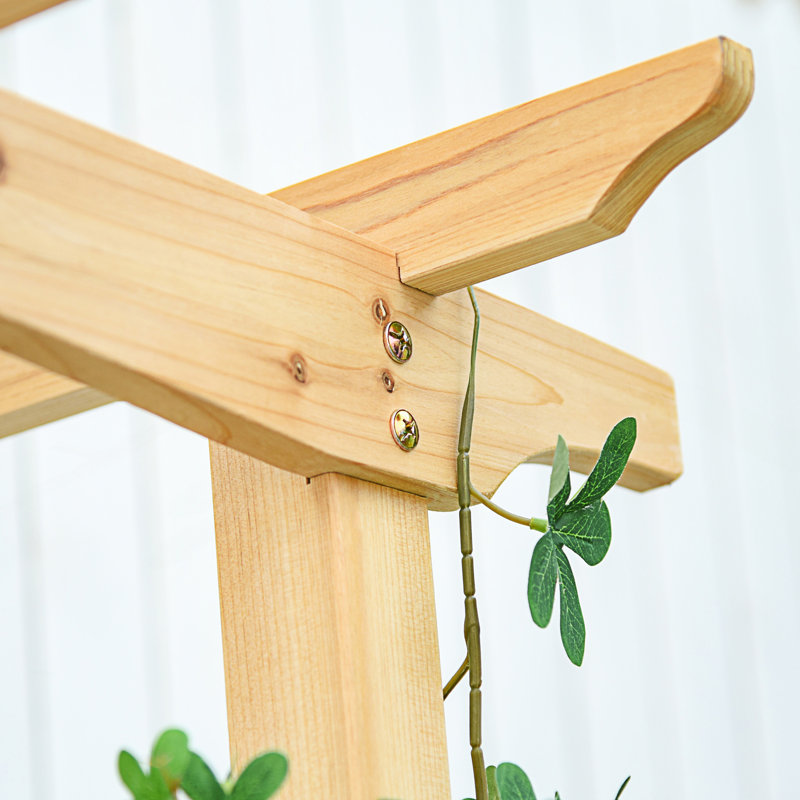Tonnelle de jardin avec banc de jardin