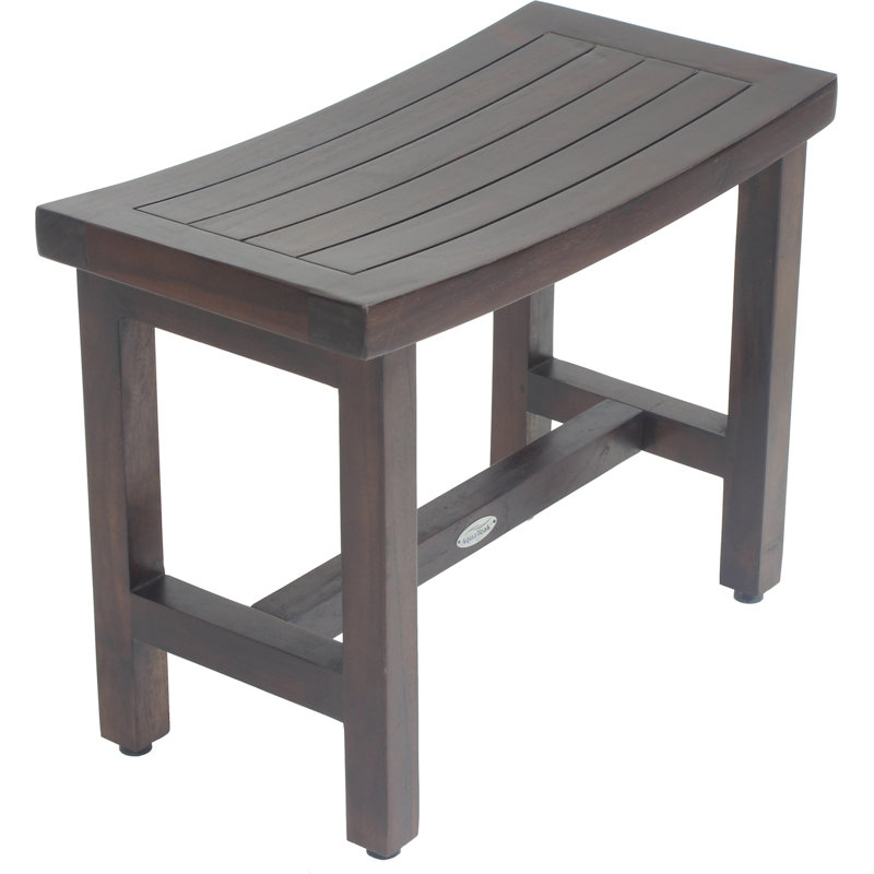 Sumba Lotus 24'' Dark Teak Spa Shower Bench