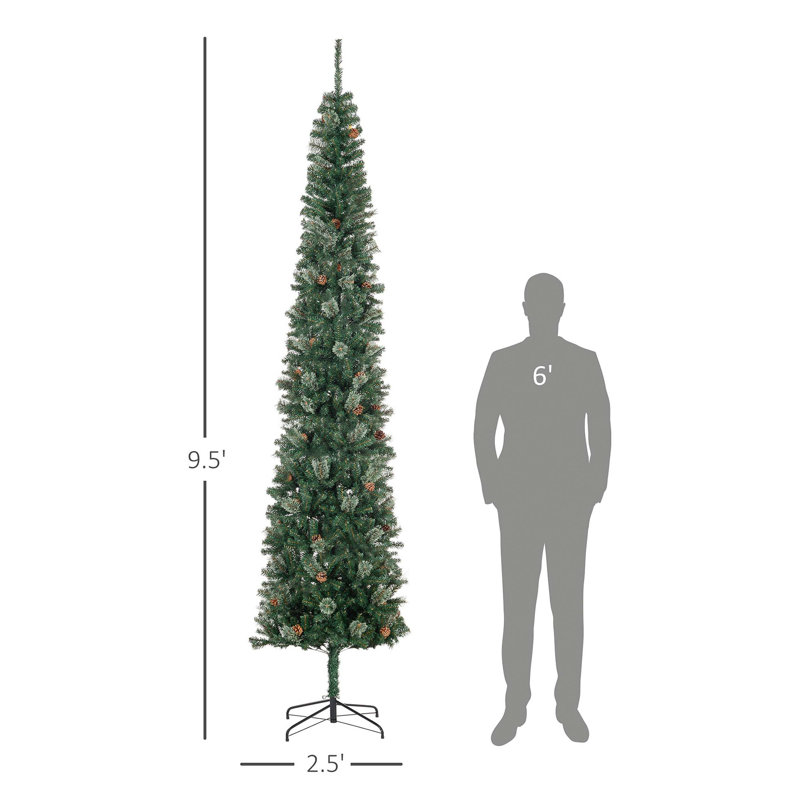 Arbre de Noël artificiel régulier (double) avec aiguilles vertes