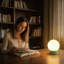 Lampe de table sphérique en verre opale à intensité variable 6,9 po avec base en résine verte et support de lampe E12, certifiée cULus pour les tables de chevet de chambre à coucher, les tables d'appoint de salon, les bureaux à domicile, les entrées, les chambres d'hôtel ou l'éclairage d'ambiance de café-2078206503