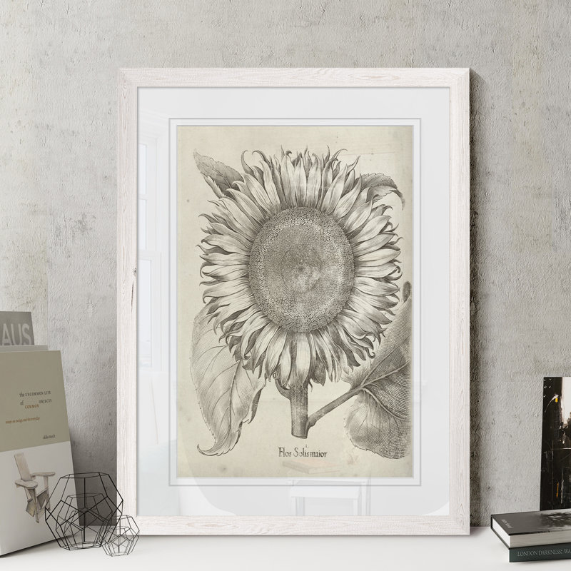« tournesol i » par paul cezanne-cadre photo, reproduction d’art Fresco, Papier avec encadrement moka