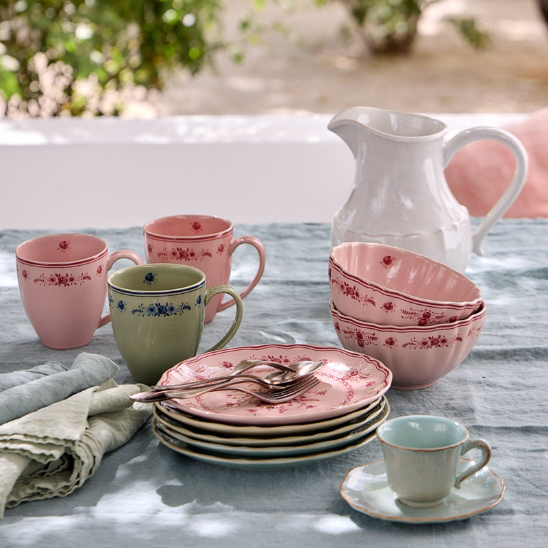 Vila Mugs, Blue/Olive