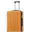 20 po / 24 po / 28 po 3 pièces / ensemble en valise à roulettes ABS, valise de cabine, couleur assortie, serrure à combinaison TSA (noir et orange)