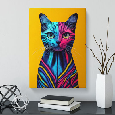 Cat Pastels - Wrapped Canvas