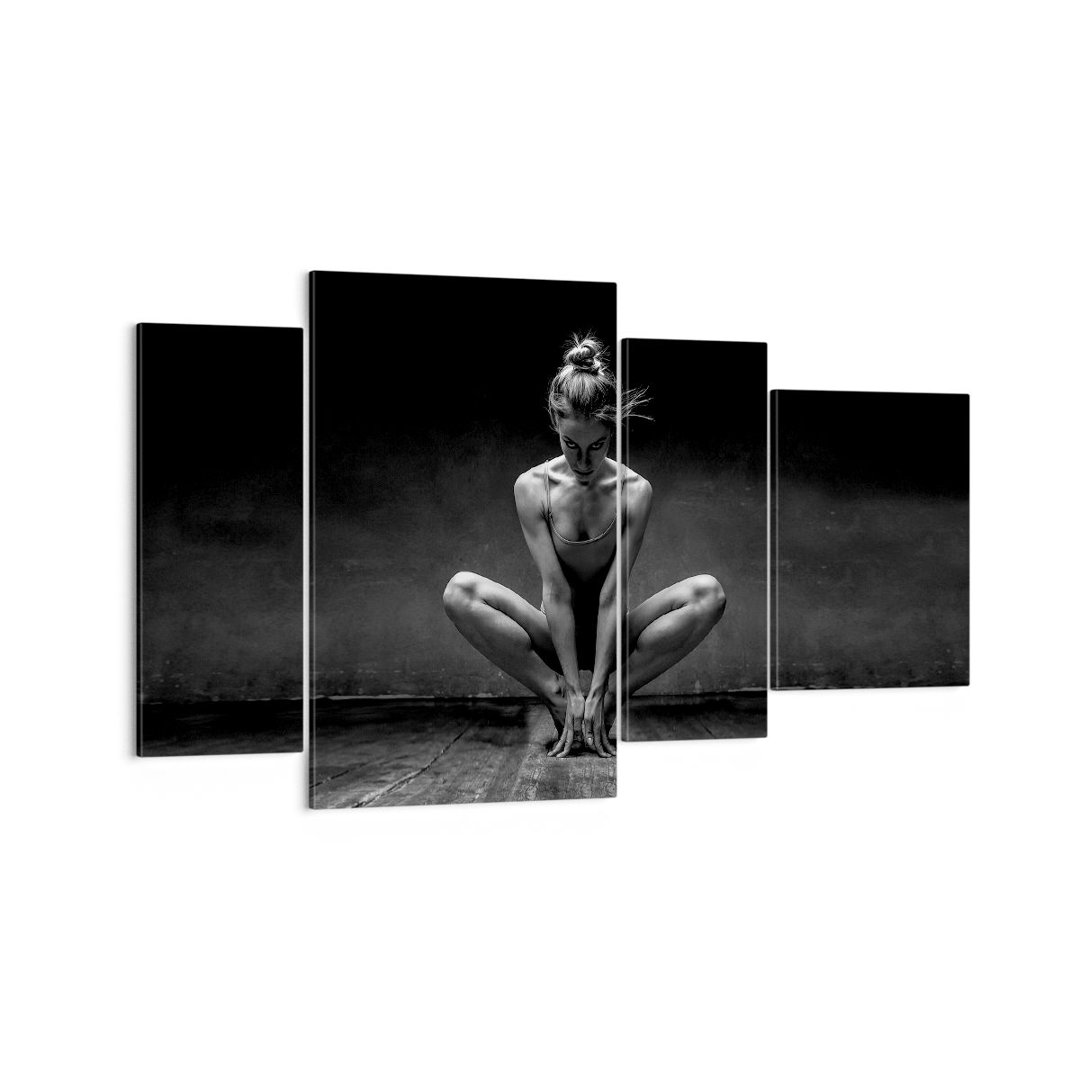 4-tlg. Leinwandbilder-Set Dancer Woman Ballerina