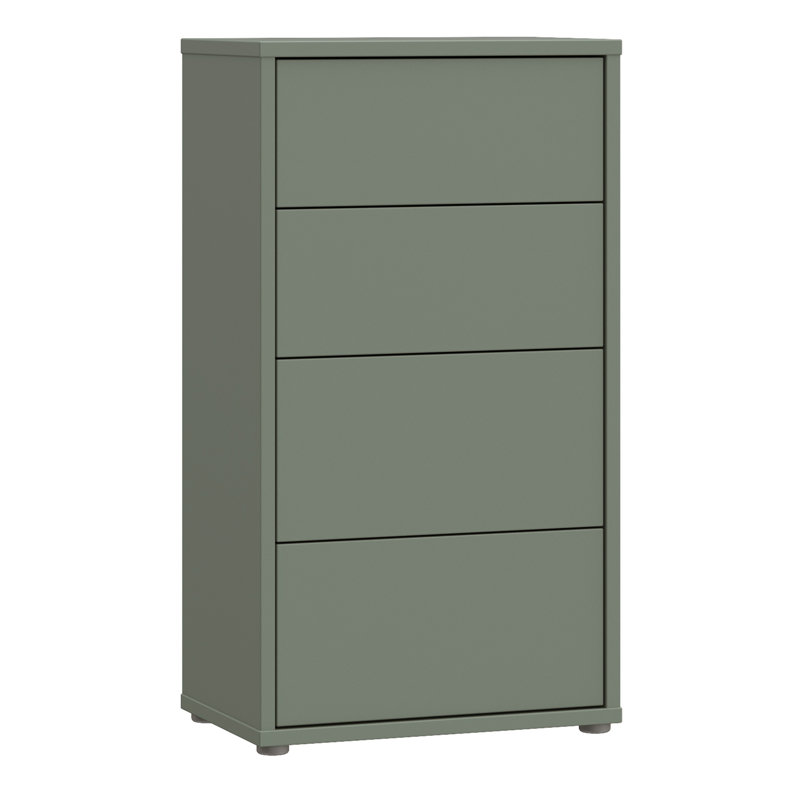 54.8 cm W Chest of 4 Drawers, Green