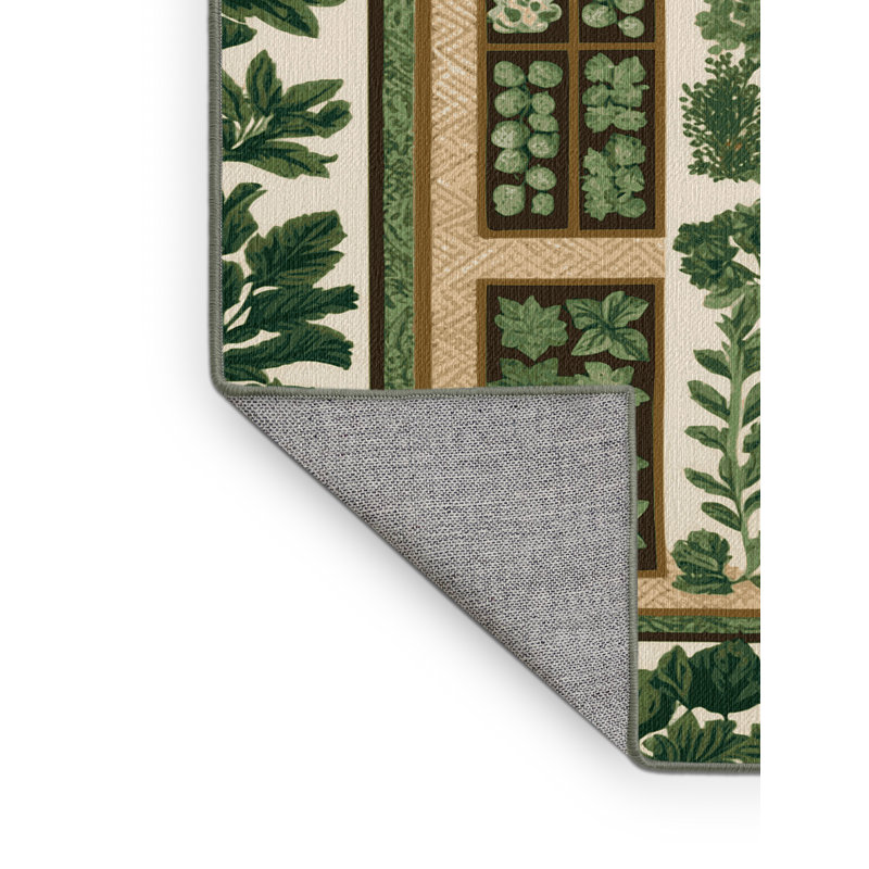 Tapis vert lavable à la machine, Carré 4 pi