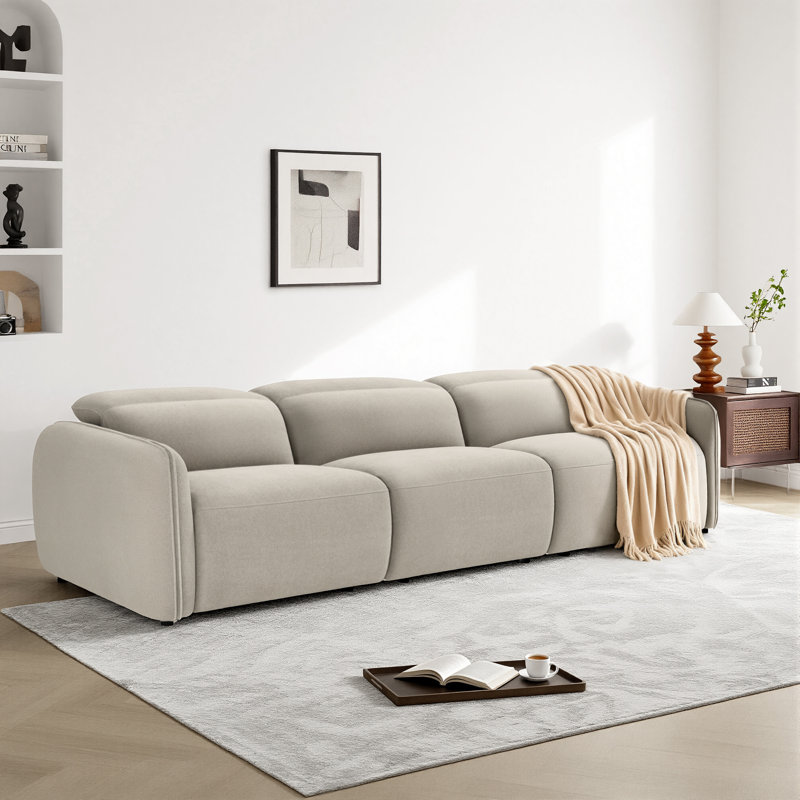 Bayne Upholstered Reclining Modular Sofa, Elite Sand