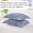 Southshore Fine Linens Modern Foliage Blue Reversible King/California King Microfiber Duvet Cover Set, 1 Duvet Cover & 2 King Shams, Hidden Zipper & Corner Ties-274959459-274959461