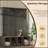 Farmhouse Hall Tree with 4 Hidden Hooks, Versatile Walnut Seating Bench and 8 Door Shoe Cabinet, Ideal for Entryways and Living Rooms-1384618601