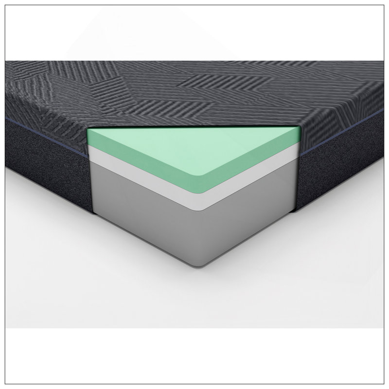 11Inch Mattress Green Tea Gel-Infused Memory Foam Mattress, Gray, Mattress In A Box, King