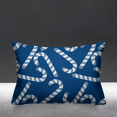 Striped Outdoor Reversible Throw Pillow