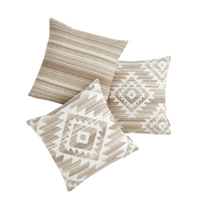 Aztec Geo Cotton 45x45cm Cushion Cover 3 Pack