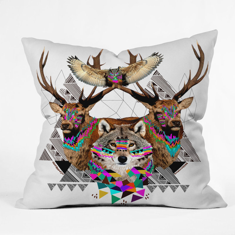 Forest Friends Throw Pillow, 20" x 20"