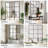 Rectangular Windowpane Wall Mirrors-908642644