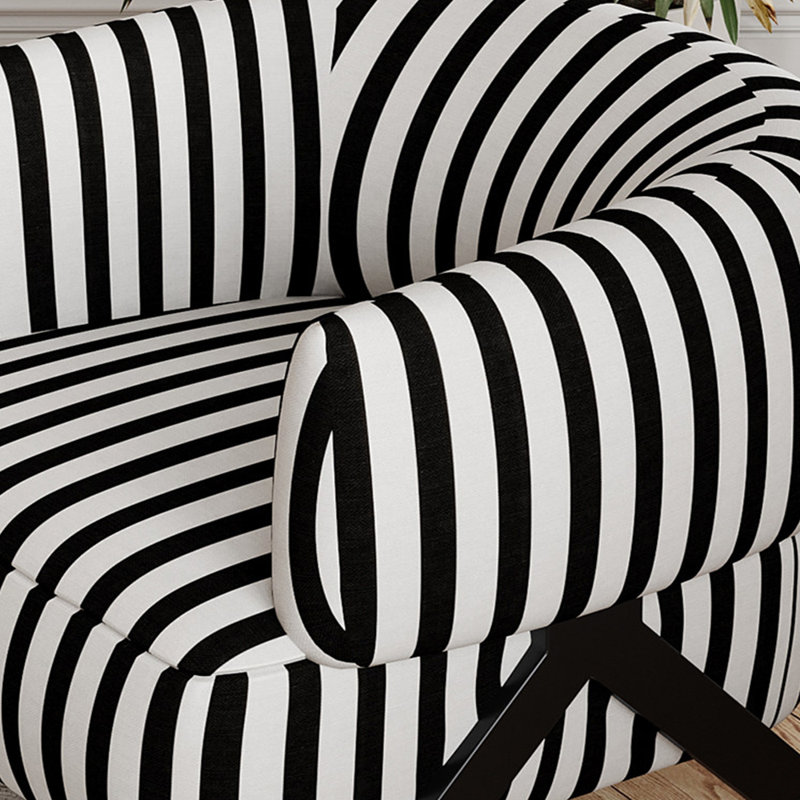 Canapé simple de luxe rembourré rayé