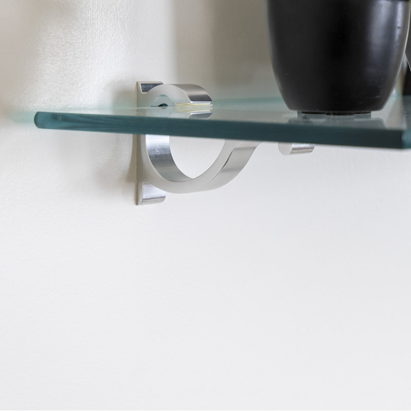 Arriella Bracket Shelf, Chrome, 3" H x 72" W x 10" D