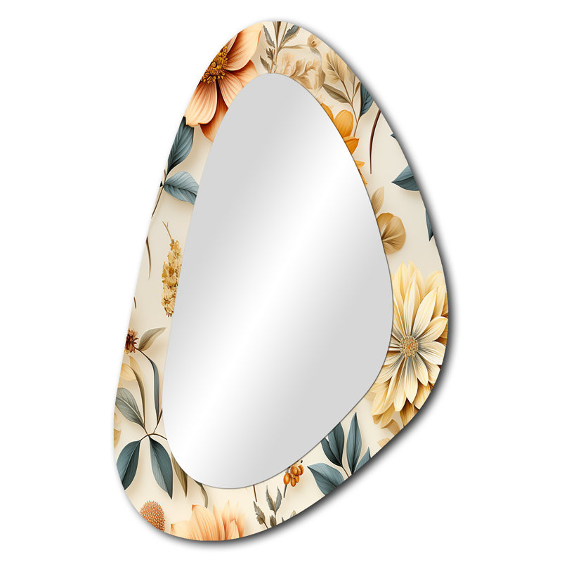 Grand miroir mural Earthy Multicolor Pallet Botanical
