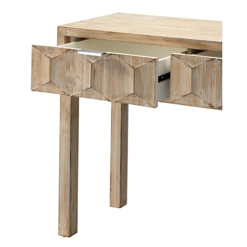 Console en bois massif 43 po Swec