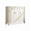 Armoire à chaussures en bois massif à trois portes Country acajou-1435391554